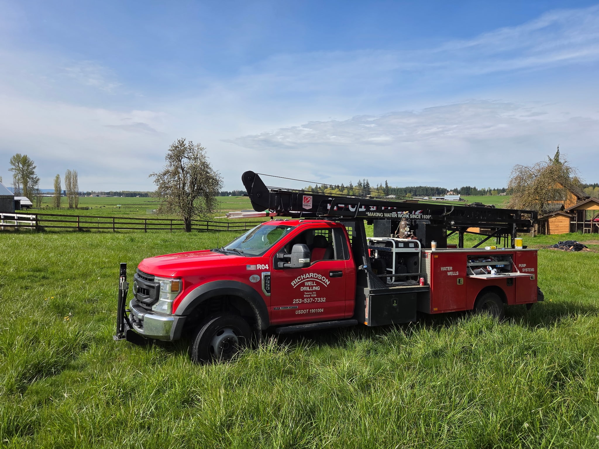 Richardson Well Drilling service truck